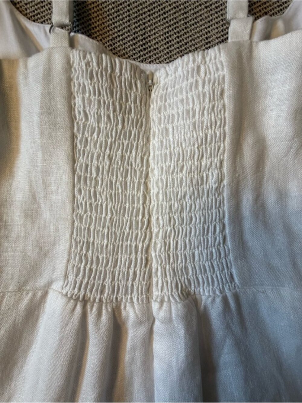 NEW Reformation Sabine Long Sleeveless Linen Dress Dunes White | US 6 UK 10 - Picture 12 of 16